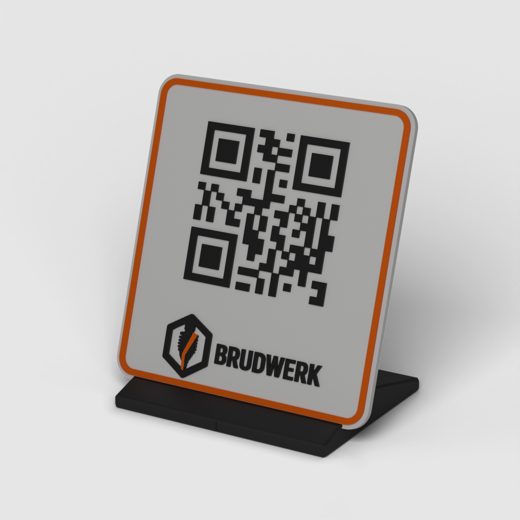 QR-Plakette mit Ihrem Logo