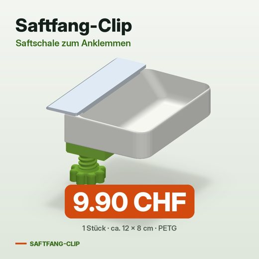 Saftfang-Clip